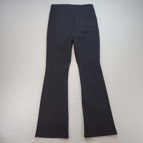 Pilcro Flare Jeans Womens 31 Black High Rise Dark Wash Denim - Picture 3 of 11